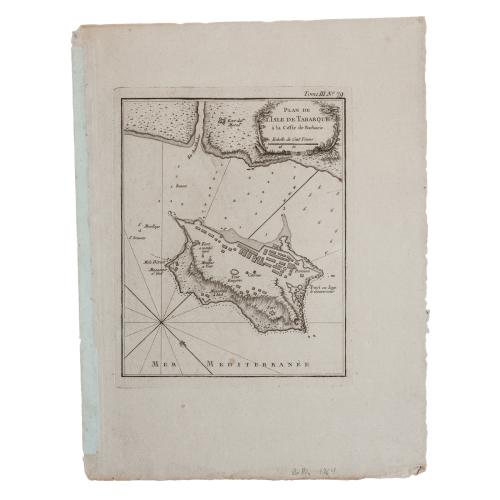 PLAN DE L'ISLE DE TABARQUE 