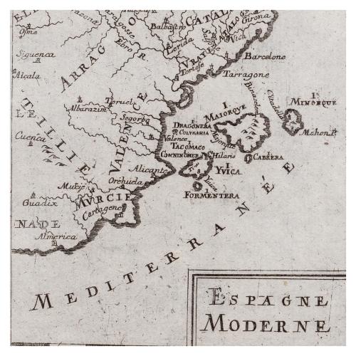 PAREJA DE MAPAS DEL LEVANTE PENINSULAR 