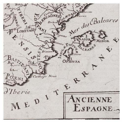 PAREJA DE MAPAS DEL LEVANTE PENINSULAR 