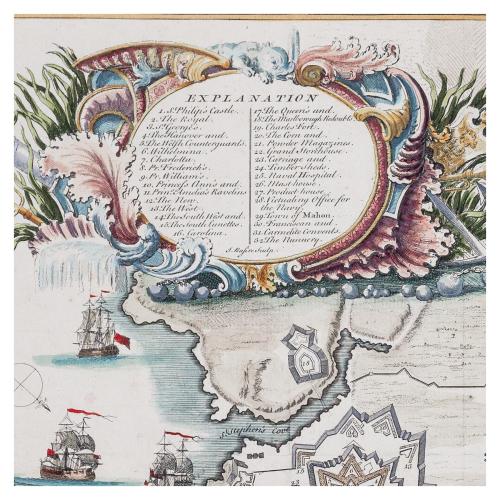 PLAN TWON AND HARBOUR DE LA VILLE MAHON 