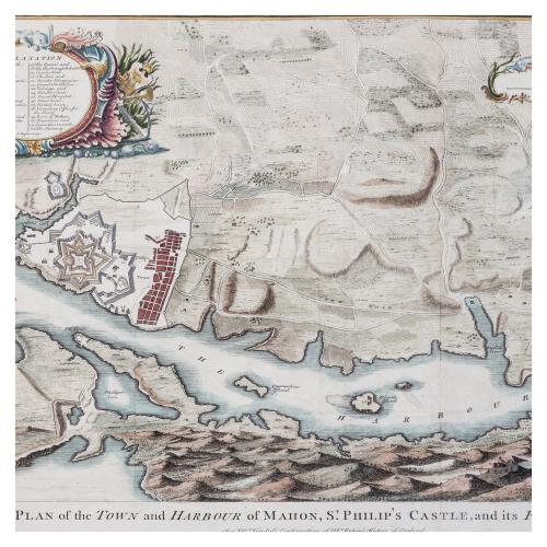 PLAN TWON AND HARBOUR DE LA VILLE MAHON 