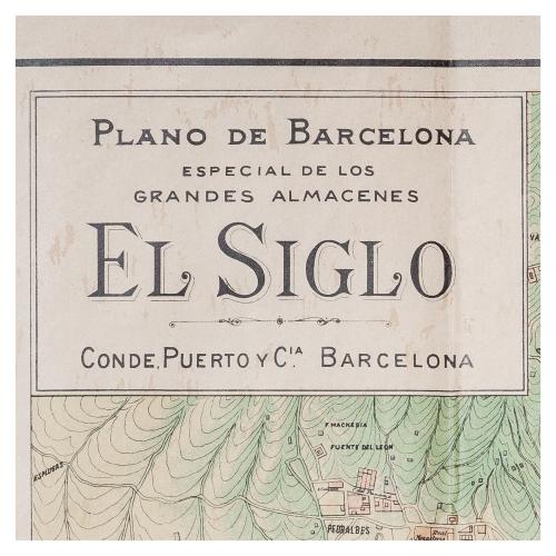 PLANO DE BARCELONA "EL SIGLO"