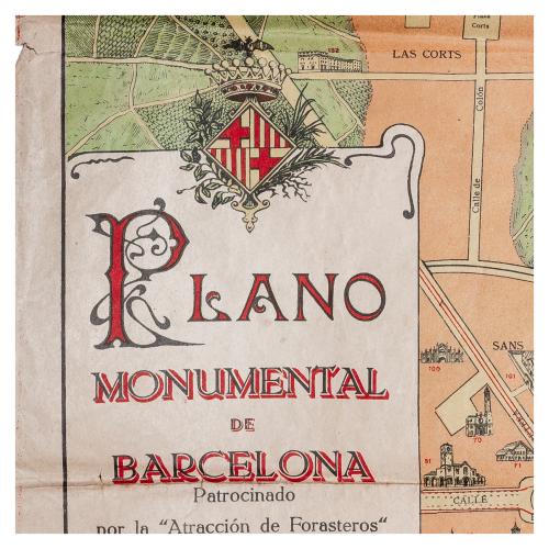 PLANO MONUMENTAL DE BARCELONA 