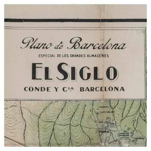 PLANO DE BARCELONA E"EL SIGLO"