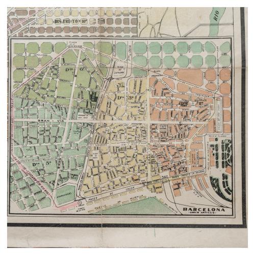 PLANO DE BARCELONA E"EL SIGLO"