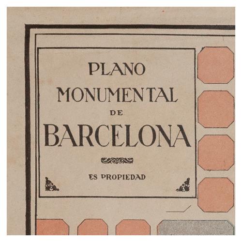 PLANO MONUMENTAL DE BARCELONA 