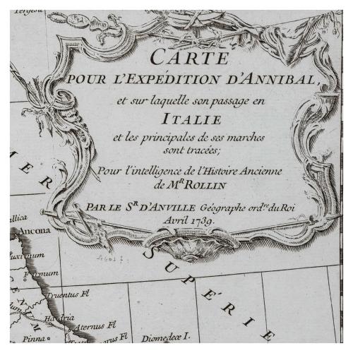 CARTE POUR L'EXPEDITION D'ANNIBAL