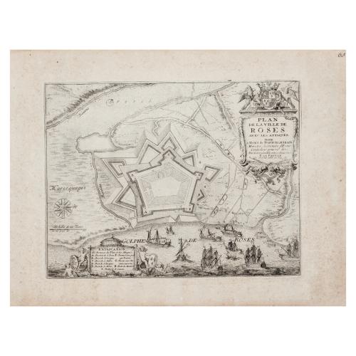 PLAN DE LA VILLE DE ROSES 