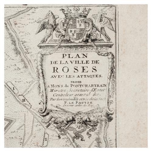 PLAN DE LA VILLE DE ROSES 