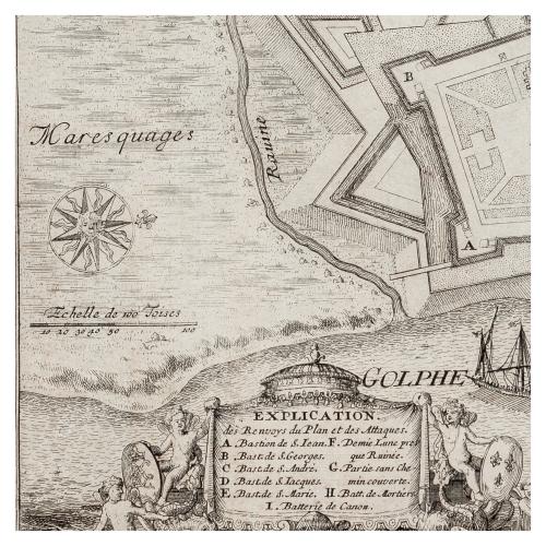 PLAN DE LA VILLE DE ROSES 