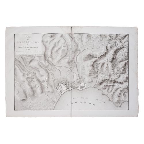 PLAN DU SEIGE DE ROSES 1808