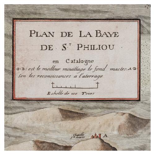 PLAN DE LA BAYE DE ST PHILIOU EN CATALOGNA