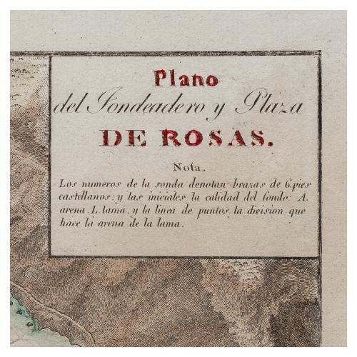 PLANO DE FONDADERO Y PLAZA DE ROSAS 
