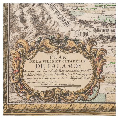 PLAN DE LA VILLE ET CITADE DE PALAMOS 