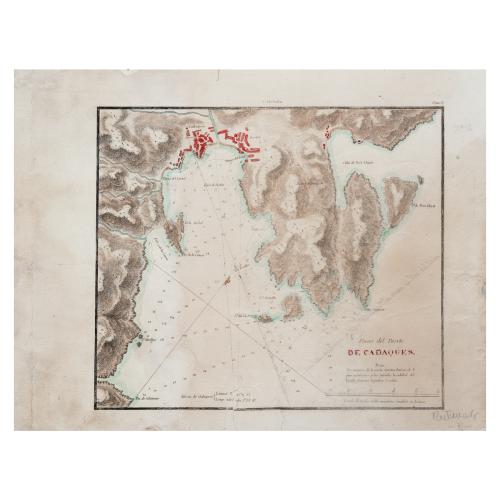 PLANO DEL PUERTO DE CADAQUES 