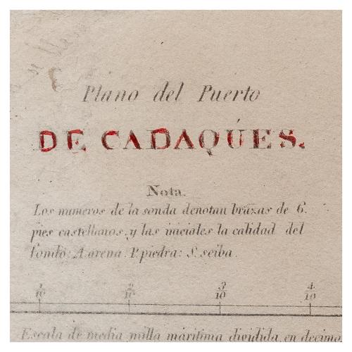 PLANO DEL PUERTO DE CADAQUES 