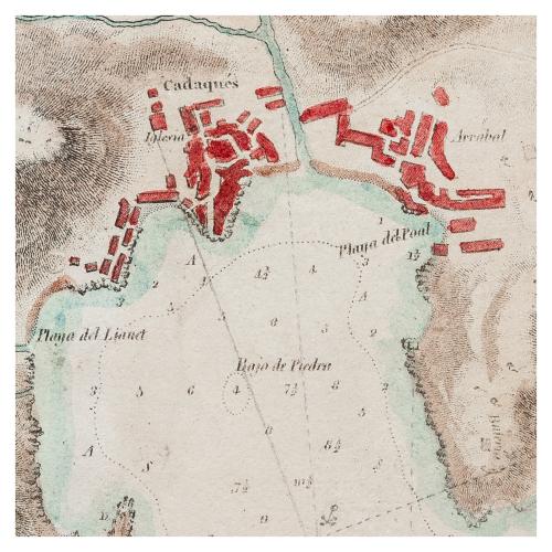 PLANO DEL PUERTO DE CADAQUES 
