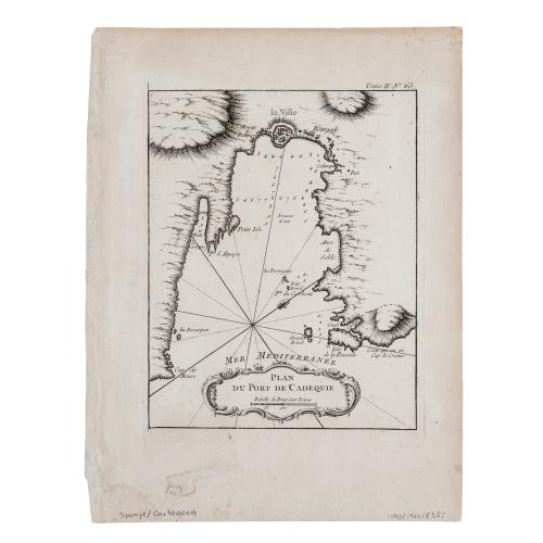PLAN DU PORT DE CADAQUIE 