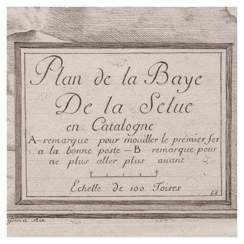 PLAN DE LA BAYE DE LA SCLUE EN CATALOGNE 