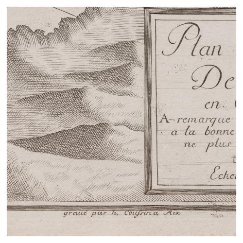 PLAN DE LA BAYE DE LA SCLUE EN CATALOGNE 