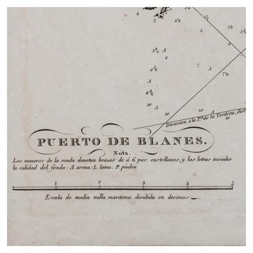 PLANO PUERTO DE BLANES 