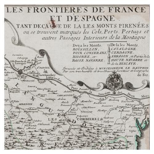 LES FRONTEIRES DE FRANCE ET D'ESPAGNE TANT DEÇA QUE DE LA...