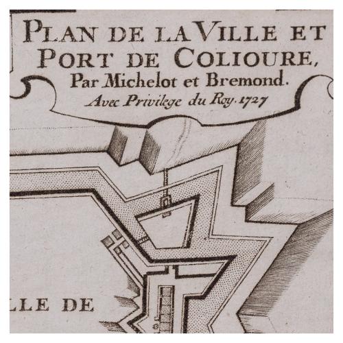 PLAN DE LA VILLE ET PORT DE COLIOURE 