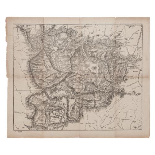 MAPA TOPOGRÁFICO DE ANDORRA Y ZONAS LIMÍTROFES