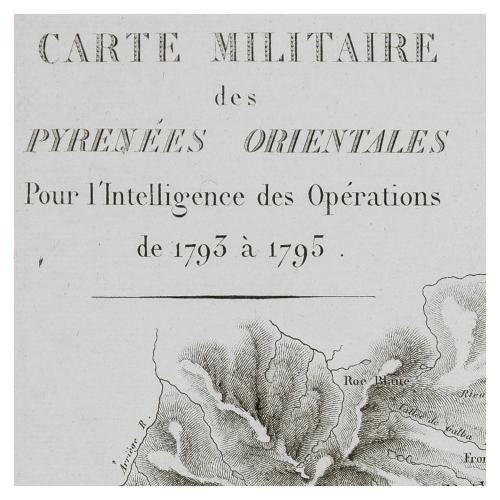CARTE MILITAIRE DES PYRÉNÉES ORIENTALES 