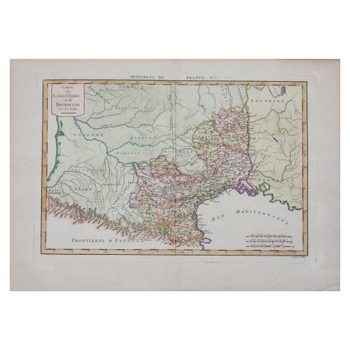 CARTE DE LANGEDOC ET ROUSSILON