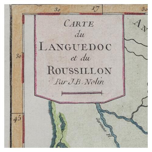 CARTE DE LANGEDOC ET ROUSSILON