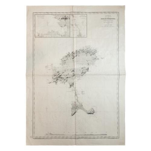CONJUNTO DE CUATRO CARTAS NÁUTICAS DE LAS ISLAS BALEARES