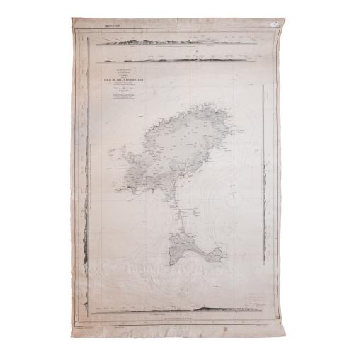 CONJUNTO DE CUATRO CARTAS NÁUTICAS DE LAS ISLAS BALEARES