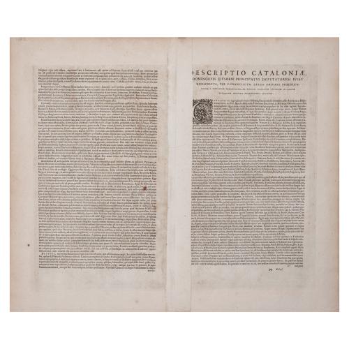 CATALONIAE PRINCIPATUS NOVISSIMA ET ACCURATA DESCRIPTIO
