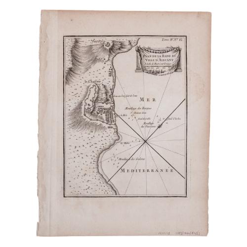 PLAN DE LA RADE ET VILLE D'ALICANT 