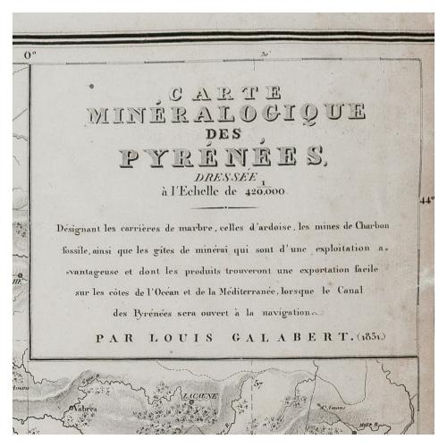 CARTE MINÉRALOGUIQUE DES PYRÉNÉES