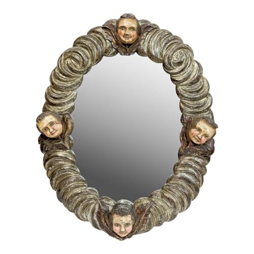 ESPEJO DE PARED DE MEDIADOS DE SIGLO XX