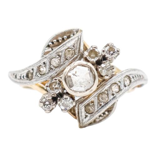 SORTIJA CON DIAMANTES DE LOS AÑOS 30-40