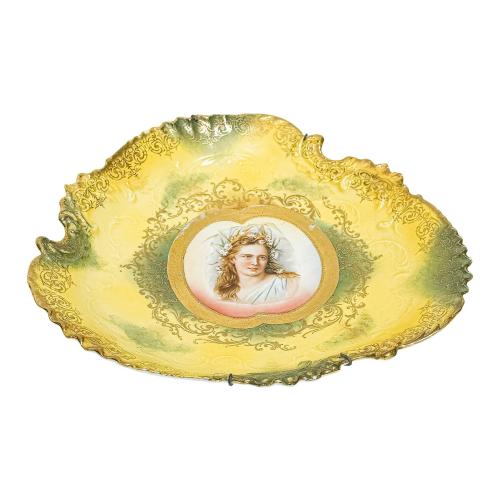 CENTRO DE MESA EN PORCELANA DE LIMOGES DE PRIMER CUARTO S.XX