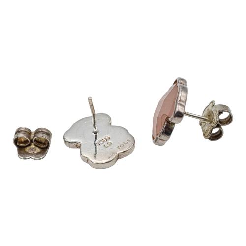 PENDIENTES TOUS CON CUARZO ROSA