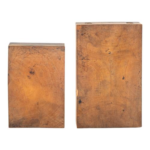 DOS PLANCHAS PARA GRABADO