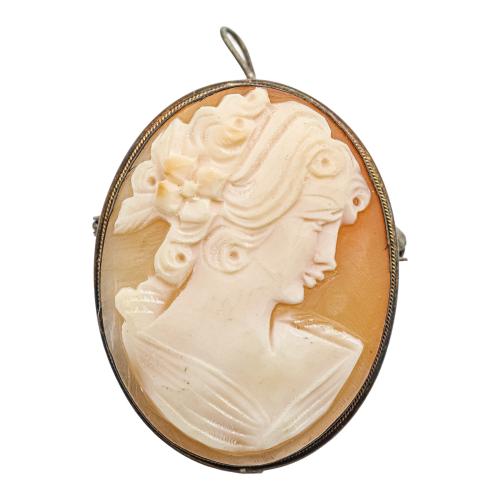 BROCHE COLGANTE CAMAFEO DE MEDIADOS S.XX