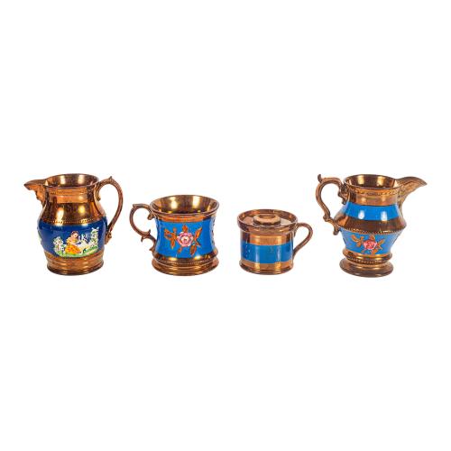 SIETE JARRAS INGLESAS DEL S.XIX