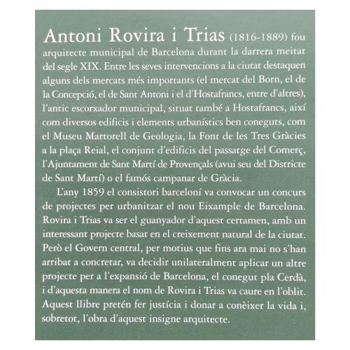 ANTONI ROVIRA I TRIAS, ARQUITECTE DE BARCELONA