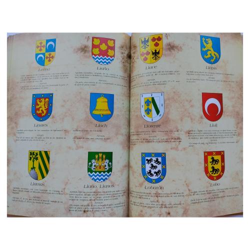 HERÁLDICA. APELLIDOS ESPAÑOLES. ESCUDOS, BLASONES Y ORÍGENES