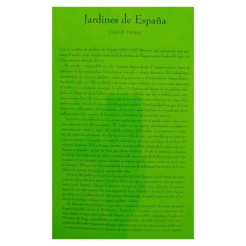 JARDINES DE ESPAÑA EN LA PINTURA (1870-1936)