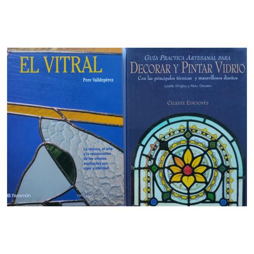 DOS LIBROS SOBRE EL VIDRIO ARTÍSTICO