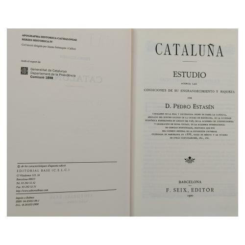 CATALUÑA. ESTUDIO ACERCA DE LAS CONDICIONES 