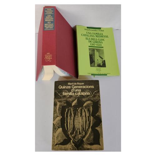 DOS LIBROS DE HISTORIA SOBRE VIDA FAMILIAR EN CATALUNYA