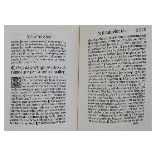 LLIBRE DE L'ORDE DE CAVALLERIA 